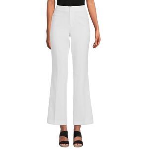 Ecru Women’s Lafayette High Rise Flare Pants in the Size 12 in Off White Color